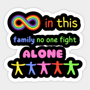 Autism awareness, autism fight, autism gift Sticker